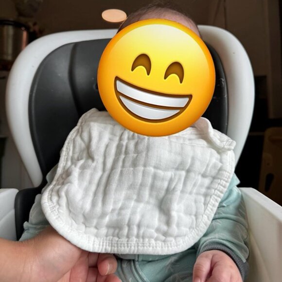 6Pcs Snap Muslin Cotton Bibs for Baby - Picture 4 of 5